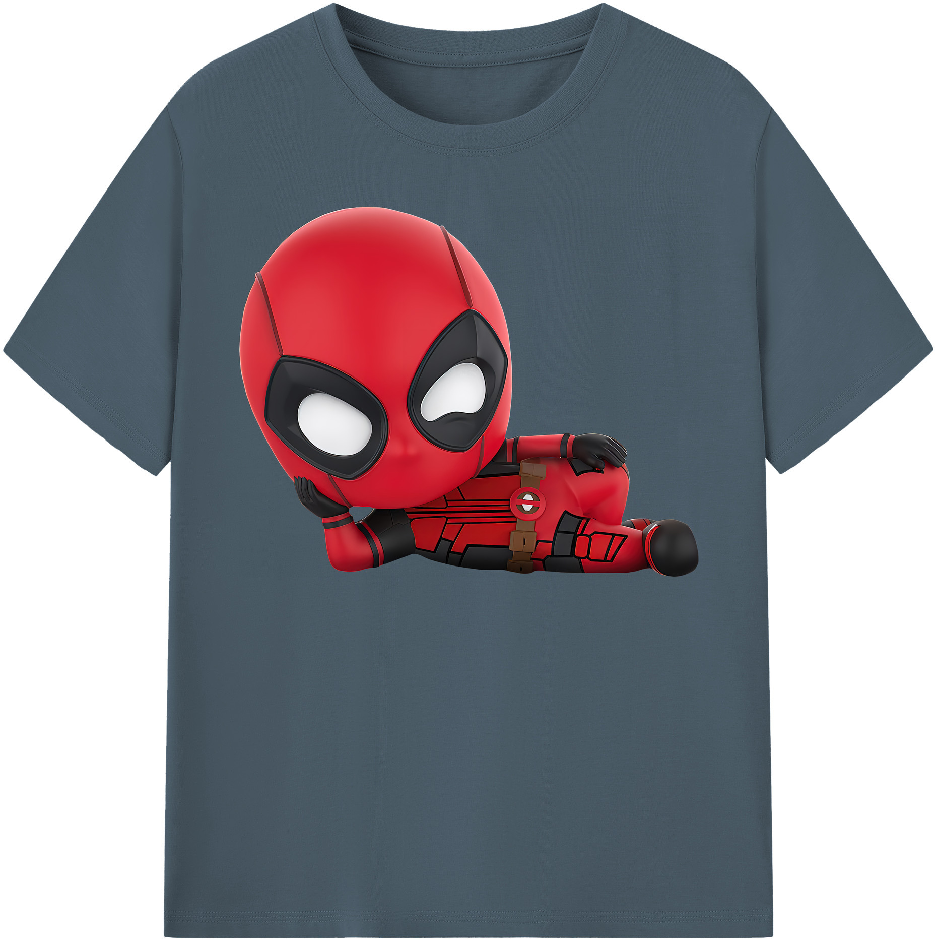 （画像用） Deadpool デッドプール 綿100％半袖Tシャツ（フロントプリント）